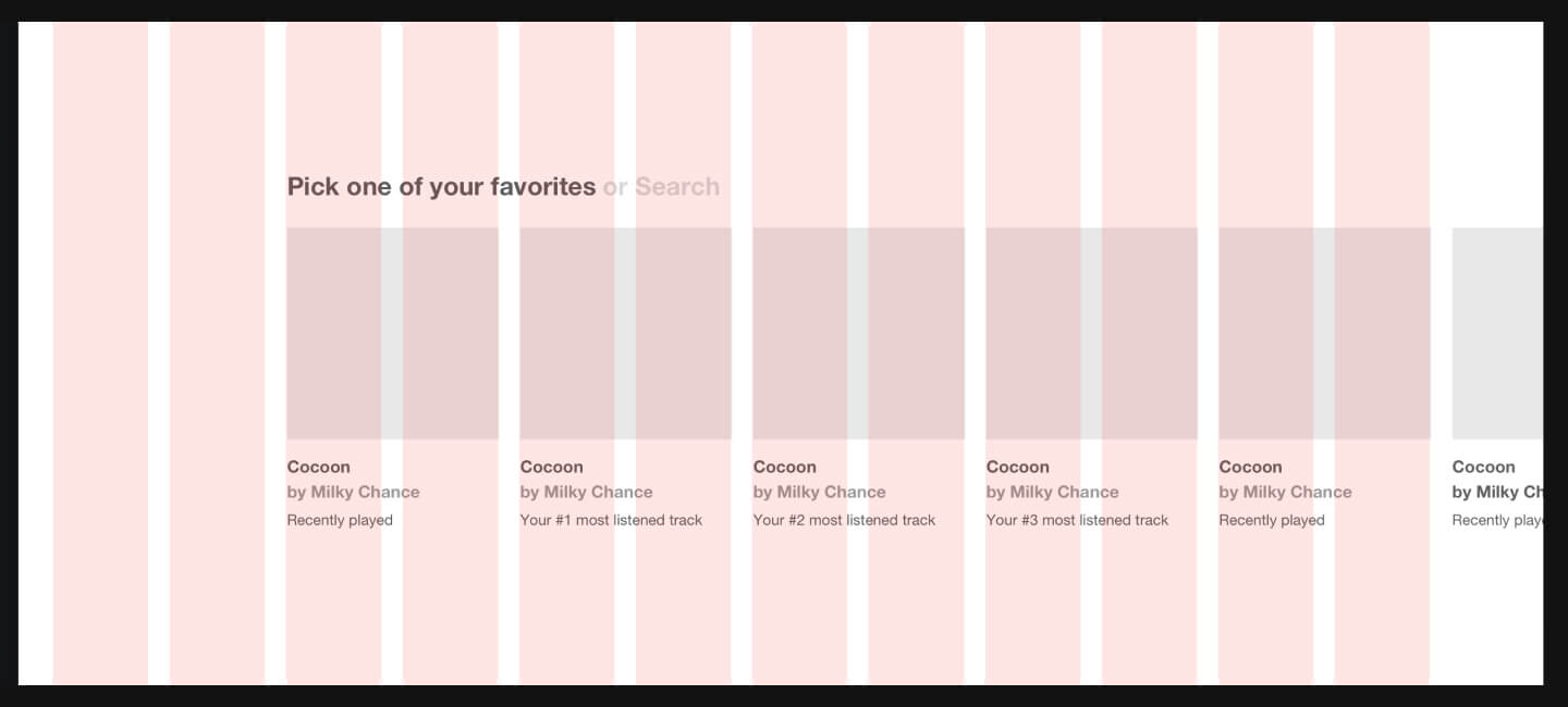 sounds.fyi grid and wireframe